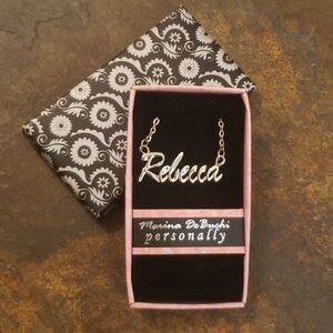 Personalized Rebecca name necklace